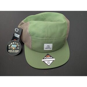 Hike Iowa "To The Trails" Hat Snapback OSFM Green Pukka Caps NWT Spf 50+